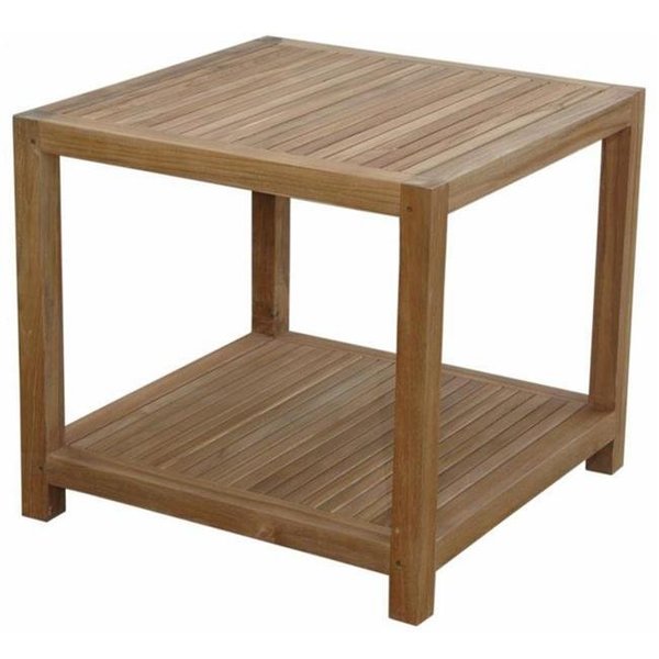 Anderson Teak Anderson Teak TB-5656 Glenmore 22 in. Side Table With 1-Tier TB-5656